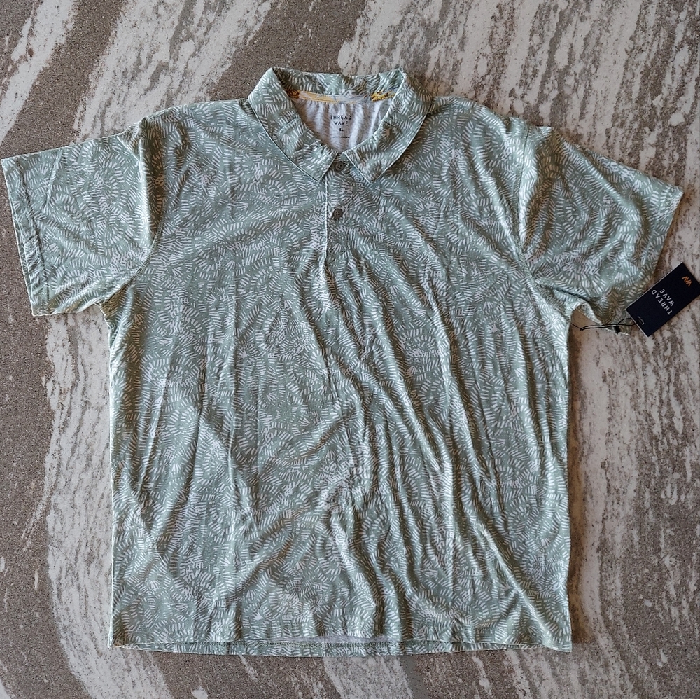 Thread Wave Printed Polo - Picture 2 of 2